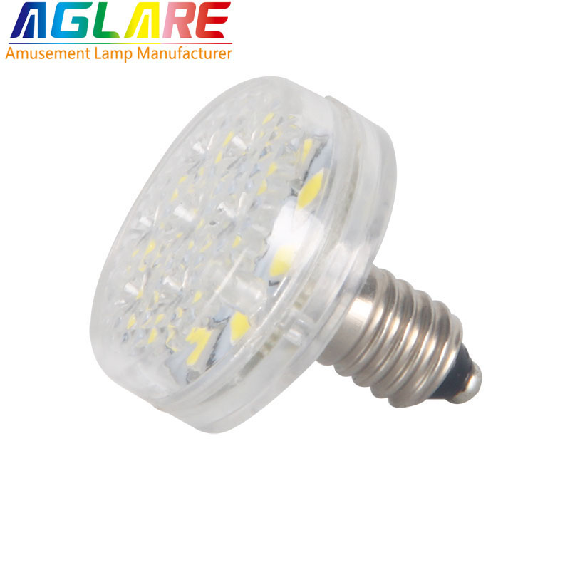 Single color 24V/60V/120V 14 LEDs E10 amusement led lamp