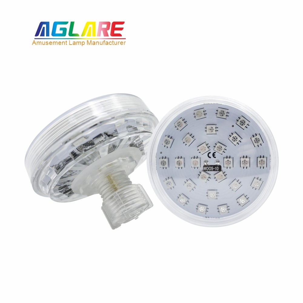 New 80mm -16 Auto Program LED RGB Cabochon Light E14 Funfair LED Pixel Lights Amusement Lighting